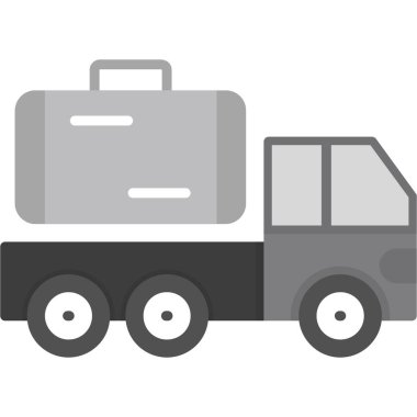 Tank Kamyonu web simgesi, vektör illüstrasyonu