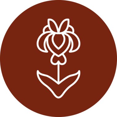 Vektör Çiçeği Simgesi illüstrasyonu