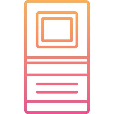 Ağ simgesi. Gazetenin vektör illüstrasyonu