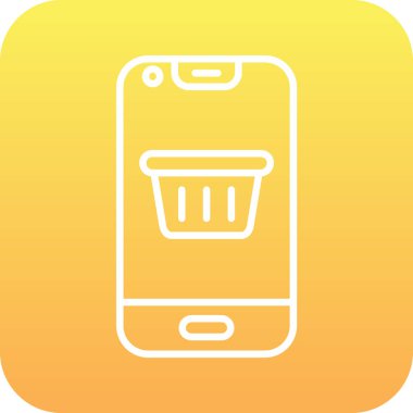 alışveriş sepeti simge vektör