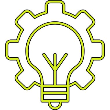 Bir fikrim var. Web simgesi basit illüstrasyon