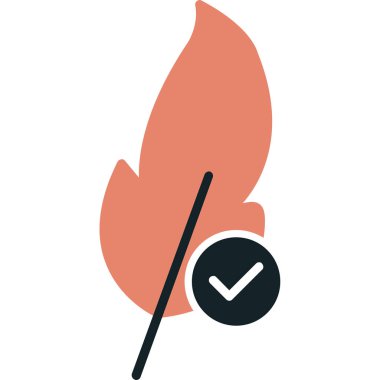 Ateş vektörü simgesini ateşle