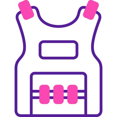 Kıyafetler. Web simgesi basit illüstrasyon