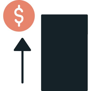 Fiyat etiketi düz vektör simgesi