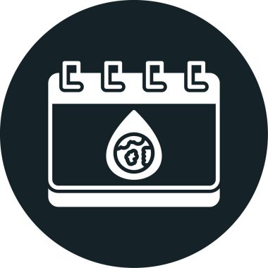 Bir damla simgesinin vektör illüstrasyonu