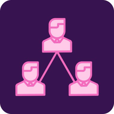 Moda tarzında izole edilmiş grup simgesi