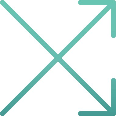 ok simgesi, vektör illüstrasyonu beyaz arkaplanda izole edildi