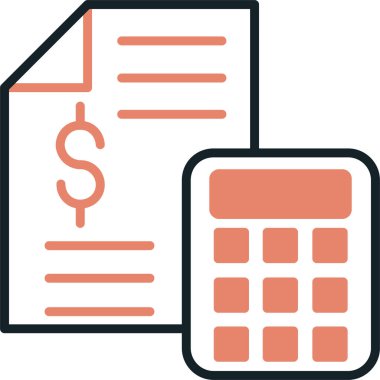 iş muhasebe hesaplama simgesi