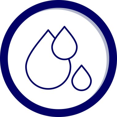 Su bırakma simgesinin vektör illüstrasyonu