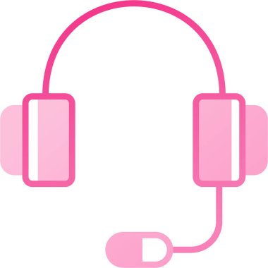 kulaklık simgesi vektör illüstrasyonu