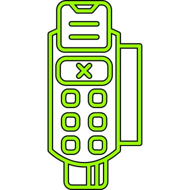 Bir smartphone simge vektör çizim