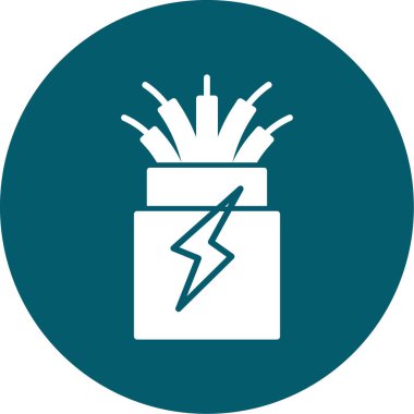 vektör elektrik pil simgesi