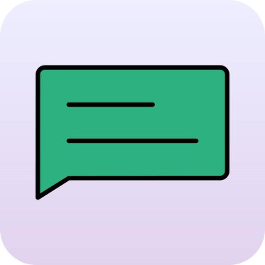 vektör sohbet simgesi