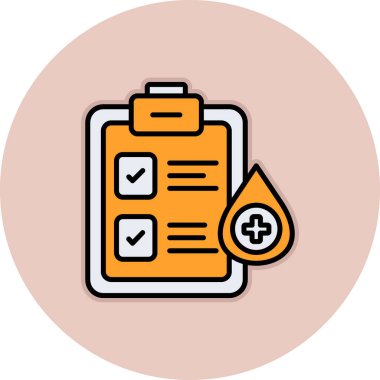 Pano ve belge düz simgesi, vektör illüstrasyonu