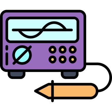 Modern radyo simgesinin vektör illüstrasyonu