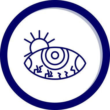 Göz simgesi vektör illüstrasyonu