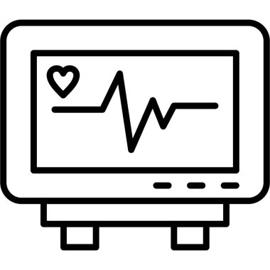 Kalp. Web simgesi basit illüstrasyon