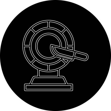 Bir fan simgesinin vektör illüstrasyonu