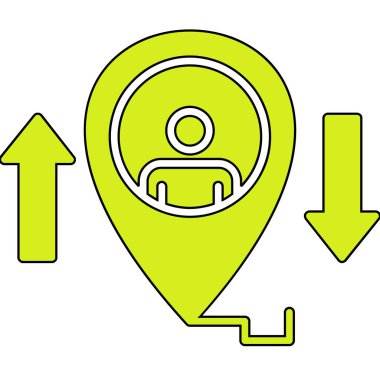 konum gezinme konumu simgesi - taslak biçimi