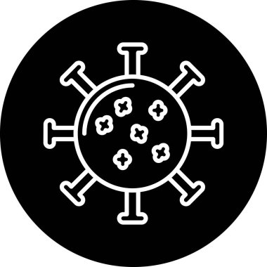 Virüs simgesinin vektör illüstrasyonu