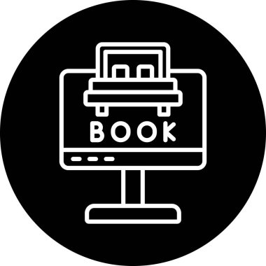 kitap simgesi, vektör illüstrasyonu