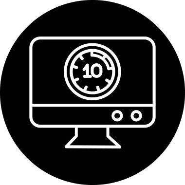 Alarm simgesi. Basit vektör illüstrasyonu