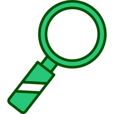 Büyüteç. Web simgesi basit illüstrasyon