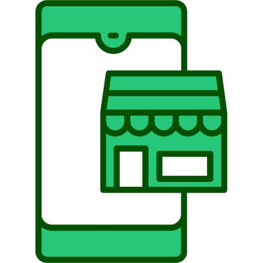 kart alışverişi vektör çizgisi simgesi