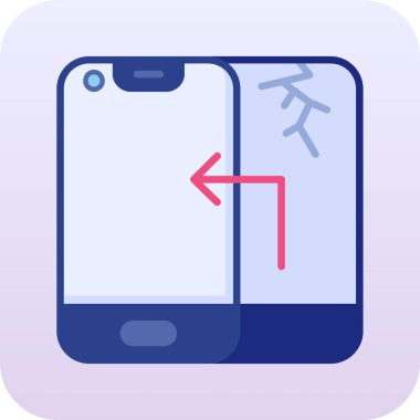 Akıllı telefon. Web simgesi basit tasarım