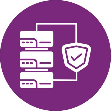 Sunucu. Web simgesi basit illüstrasyon