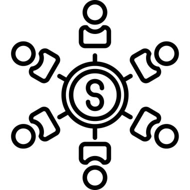 şebeke. Web simgesi basit illüstrasyon