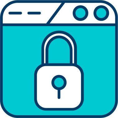 Kilit simgesi. Web için kilit vektör simgelerinin özet çizimi