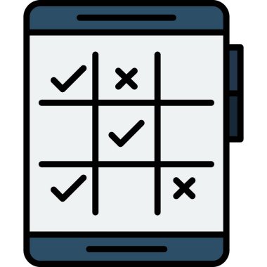 kontrol listesi simgesi vektör illüstrasyonu