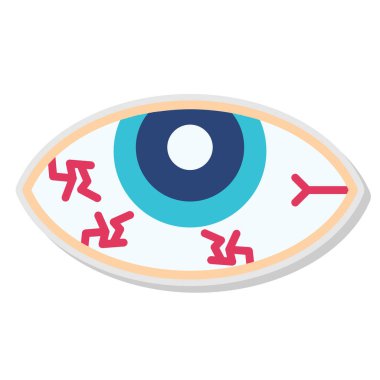 Göz simgesi. Web ve uygulama için göz vektör simgelerinin düz çizimi