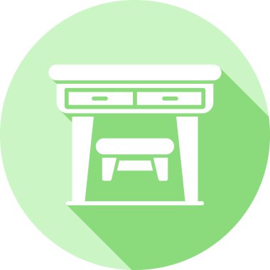 Yedek kulübesi Web simgesi basit illüstrasyon