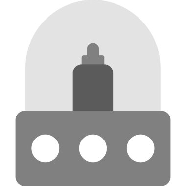 Bir benzin istasyonu simgesinin vektör illüstrasyonu