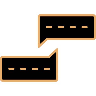 İletişim simgeleri vektör illüstrasyon tasarımı ile konuşma balonu