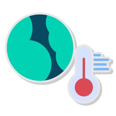 Sıcaklık termometre vektör simgesi