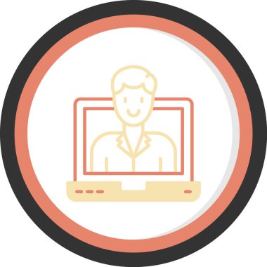 çevrimiçi pazarlama simgesi vektör illüstrasyonu