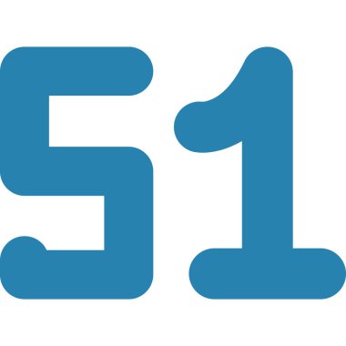 5 numara 35 simge tasarım şablonu