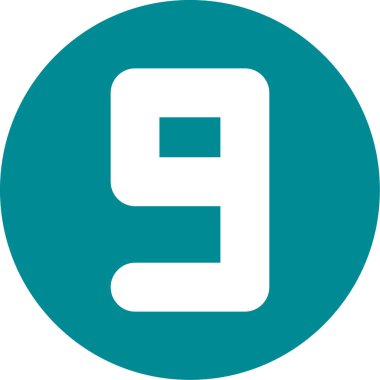 8 numaralı işaret simgesi ana hatları doldurma biçimi