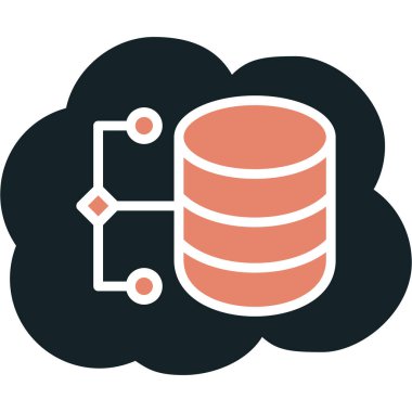 sunucu veritabanı simgesi, sunucu vektör simgesi