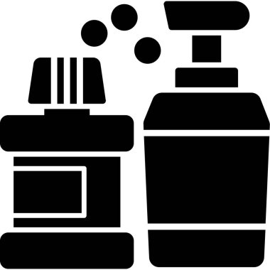 kozmetik krem simgesi, basit vektör illüstrasyonu