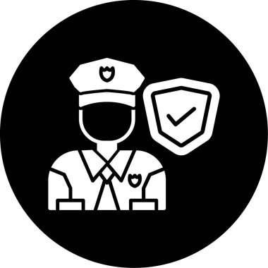 polis simgesi vektör illüstrasyonu