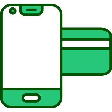 akıllı telefon vektör simgesi, basit tasarım