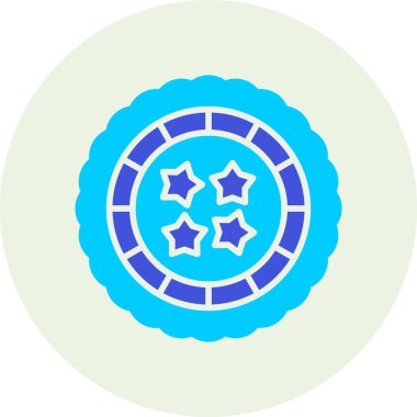 Ay ikonu vektör illüstrasyonu