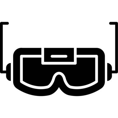 Gözlük gözlüğü ikonu. özet vektör illüstrasyonu