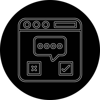 Cep telefonunun basit simgesi, vektör illüstrasyonu