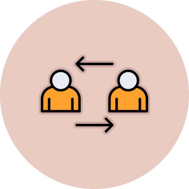 İnsan simgesinin vektör illüstrasyonu