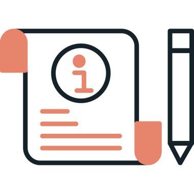 Kalemli pano simgesi. düz vektör tasarımı.